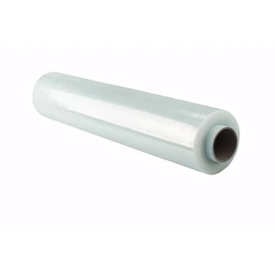Afbeelding van OFFICE PRODUCTS Stretchfolie, transparante folie, 1 rol/handstretchfolie, 243 m 50 cm, 2,5 kg netto 23 my handverhuisfolie, stretchfolierol, wikkelfolie, verpakkingsfolie en verhuis/verpakkingsfolie