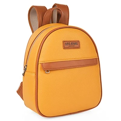 Afbeelding van Lois Sac Dos Sac. à Femme Élégant Chic Multipoches a Pratique Feminin Femme, Mosterd