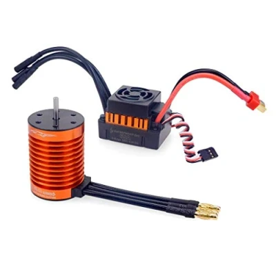 Afbeelding van Fasizi Waterdichte F540 3300KV Brushless Rc Auto Motor+60A ESC Combo Set Voor 1/10