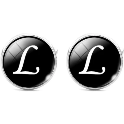 Afbeelding van Montebello Manchetknopen Letter L Metaal Alfabet ∅16mm