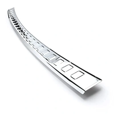 Afbeelding van teileplus24 L730 Achterbumperprotector voor Mitsubishi Eclipse Cross roestvrije afschuining, Kleur:Glanzend zilver