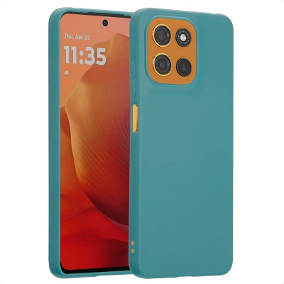 Afbeelding van Motorola Moto G15 Power Hoesje Siliconen en TPU (zacht) imoshion Softcase/Backcover Groen Telefoonhoesje