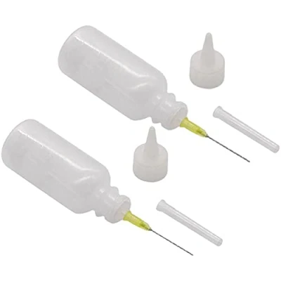 Afbeelding van TOSSPER 2Pcs Naald Tip Solderen Reiniging Clear Vloeistof Flux Alcohol Olie Dispenser Plastic Hand Fles Cleaner Diy Reparatie Tools 100 ml