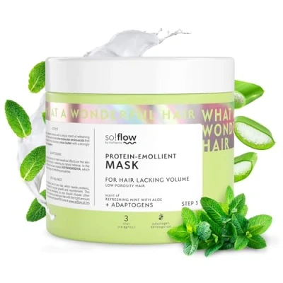 Afbeelding van So!Flow Haarmasker voor Haar met Lage Porositeit Verhoogt Volume en Hydratatie Verrijkt Withania Somnifera Natuurlijke Extracten Versterkt, Revitaliseert Geeft Leven aan je Lokken