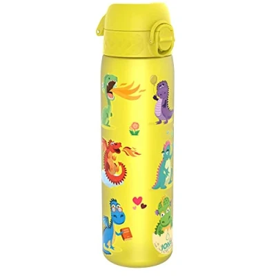 Afbeelding van ion8 Drinkfles lekvrij 500 ml draak / geel