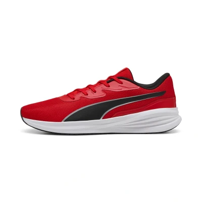 Afbeelding van Puma Night V3 Hardloopschoenen voor op de weg, Maat: 36, For all time red silver black Textiel/ synthetisch