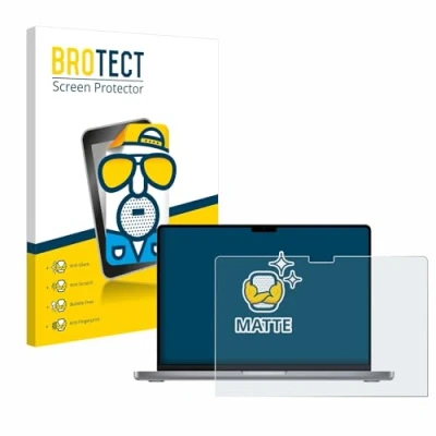Afbeelding van BROTECT Antireflecterende Beschermfolie voor Apple MacBook Pro 14&quot; 2021 Anti Glare Screen Protector, Mat, Ontspiegelend