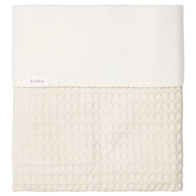 Afbeelding van Koeka Deken Wieg Wafel Cotton Natural