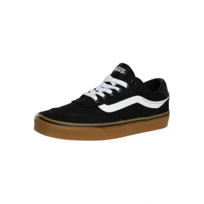 Afbeelding van Vans Heren Brooklyn LS Sneaker, Canvas Zwart/Gum, 13 UK, Zwarte kauwgom, 48 EU