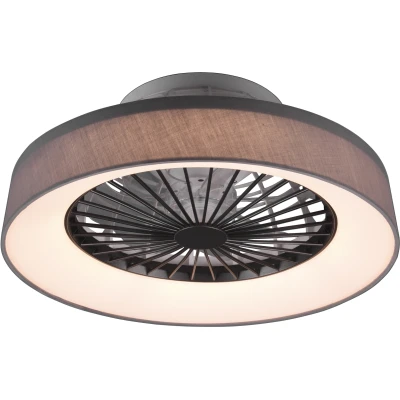 Afbeelding van REALITY FARSUND Ventilator Grijs incl. 1x LED 26.8W Drie snelheidsniveaus Geintegreerde dimmer Aanpasbare lichtkleur Traploos dimmbaar Afstandsbediening