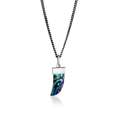 Afbeelding van Kuzzoi Shell Ketting, Heren, Maat: 55, Schwarz