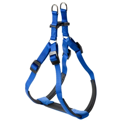 Afbeelding van Adori Harnas Nylon Soft Blauw&amp;Zwart Hondenharnas a42 48b43 52X1.0 cm