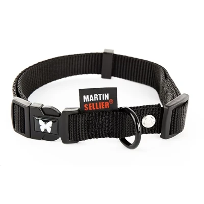 Afbeelding van Martin Sellier Halsband Nylon Zwart Verstelbaar 16 MMX30 45 CM (366256)