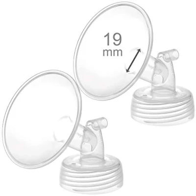Afbeelding van 2x 19 mm Maymom brede hals pomponderdelen voor?r Spectra S1/S2 pompen; incl. flenzen; niet originele Shield vervanging voor (19 twee flens) (Spectra