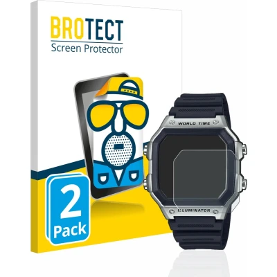 Afbeelding van BROTECT Screenprotector voor Casio AE 1200WH 1CVEF Folie Beschermfolie matte (2 Stuks)