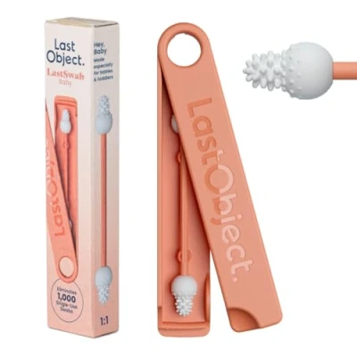 Afbeelding van Lastobject LastSwab Herbruikbaar Wattenstaafje Baby Perzik 1ST