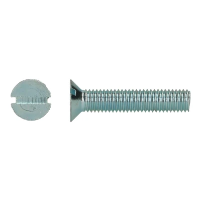 Afbeelding van Metaalschroef Verzinkt Staal 4.8 DIN 963 M6x60mm 200 stuks