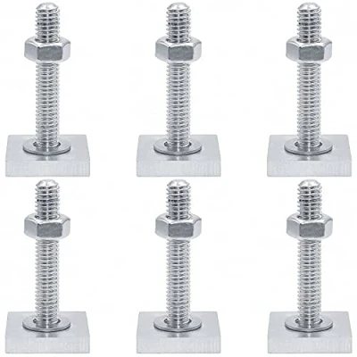 Afbeelding van T gleuf adapter dakkoffer glijblokken imperiaal set M6 x 35mm voor relingdrager compatibel met Thule moeren sluitringen 6stk (6)