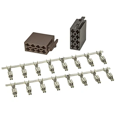 Afbeelding van tomzz Audio 5800 126 ISO stekker behuizing montage set stroom + luidspreker incl. contacten voor autoradiokabel