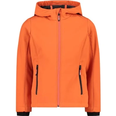 Afbeelding van CMP Softshelljas voor kinderen met vaste capuchon, campari antraciet, 128