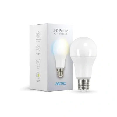 Afbeelding van Z Wave AEOEZWA001 smart lighting Aeotec LED Bulb 6 Multi White (E27)
