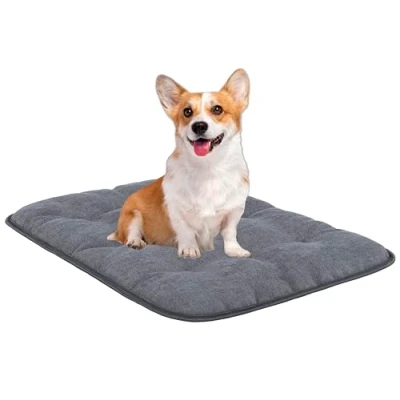 Afbeelding van MyBestBuddy Hondenkussen Pik grijs 60x40 cm S, hypoallergeen (100% polyester) antislip, wasbaar op 40 C, met pluizige stoffen bekleding Hondenmat of hondenbed voor kleine honden, 60 x