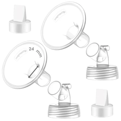 Afbeelding van Maymom MyFit Flens Set 24mm Shield Widemouth Connector Duckbill Compatibel w Spectra S2 S1 Pomp Niet Originele Accessoires OEM Onderdelen