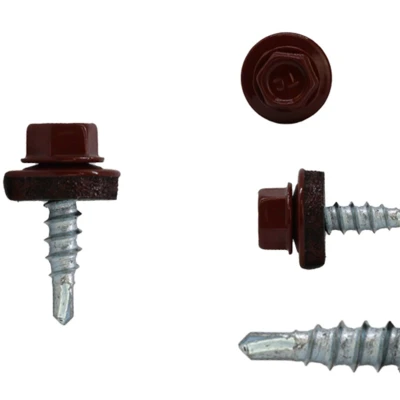 Afbeelding van Dakpanplaatschroeven Rood Verzinkt 4.8 x 20 mm Doos 100 stuks