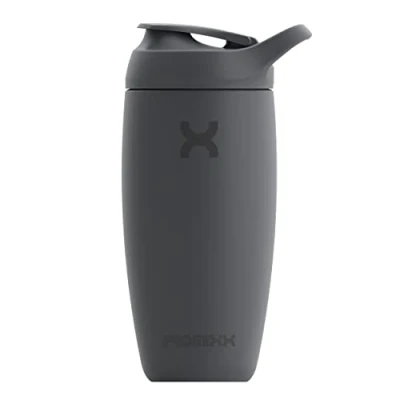 Afbeelding van Promixx Pursuit Shaker Bottle New Edition Geïsoleerde roestvrijstalen waterfles en blenderbeker, 550 ml, grafietgrijs