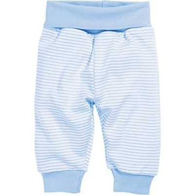 Afbeelding van Schnizler Babybroek Interlock Wit/blauw Maat 98