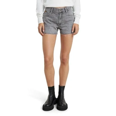 Afbeelding van G star raw True Short edge wmn grey denim Korte broek W26