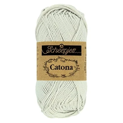 Afbeelding van Scheepjes Catona 172 Light Silver Garen 10x10g