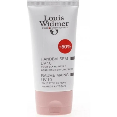 Afbeelding van Louis Widmer Hand Balsem UV 10 Licht Geparfumeerd Handverzorging 50 ml