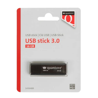 Afbeelding van Quantore USB stick 3.0 16GB Zwart