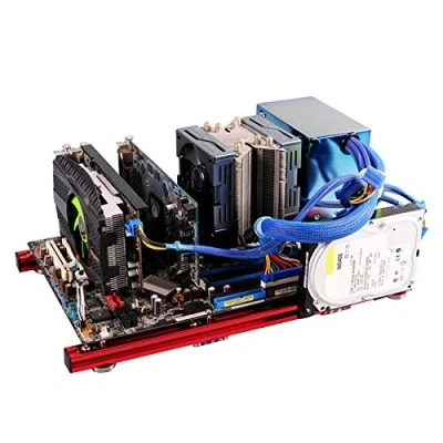 Afbeelding van ITX behuizing ATX testbank Pc behuizing, Doe het zelf Open Ontwerp 20x20 Aluminium Luchtframe, Overkloktestplatform, voor moederbord computer