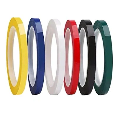 Afbeelding van WUDQIJI whiteboard plakband, 6 rollen 5 mm x 66 m, tape, graphic chart gridding zelfklevende grafische kleuren, voor kunstmarkering, handwerk (5