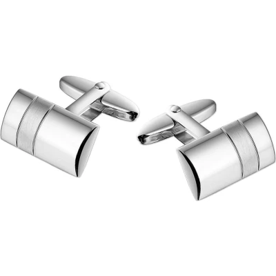 Afbeelding van TFT Manchetknopen Poli/mat Zilver Gerhodineerd Mat Glanzend 11,0 mm x 19,0