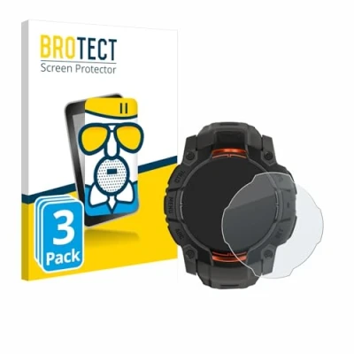 Afbeelding van BROTECT Schutzglas Schutzfolie Displayschutz Display Schutz Glas Folie matt, Smartwatch beschermfolie, Grijs