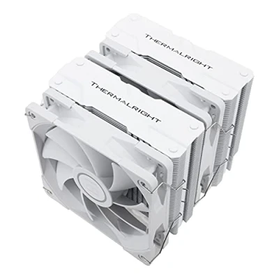 Afbeelding van Thermalright Peerless Assassin 120 White CPU koeler, 6 warmtebuizen, twee TL C12W PWM ventilatoren, aluminium koelerbehuizing, AGHP technologie, voor AMD AM4 AM5/Intel1150/1155/1200/2011