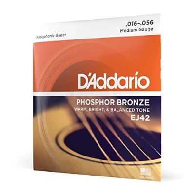 Afbeelding van D&#039;Addario A Git.snaren EJ42 16 56 Phosphor Bronze Akoestische gitaarsnaren
