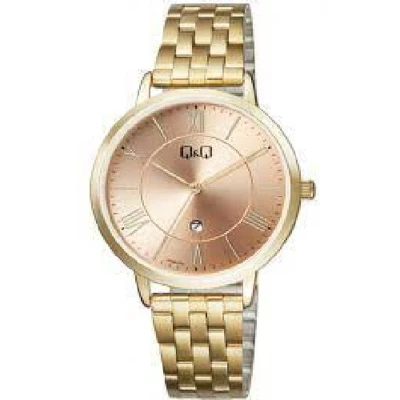 Afbeelding van Q&amp;Q model a469j008y dameshorloge met datum 3 bar waterdicht