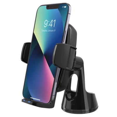 Afbeelding van Scosche Wireless Charging Universal phone mount Telefoonhouder auto Dashboard / voorruit Ventilatierooster Draadloos opladen Zwart