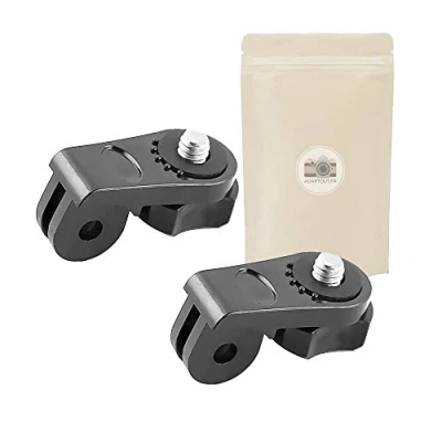 Afbeelding van X2 AGD Statief Adapter voor Gopro met schroef 1/4 inch bevestiging Go Pro Hero 7/6/5/4/3+/3/2/1 op monopod ministatief accessoires ADAPTOUT Frans merk