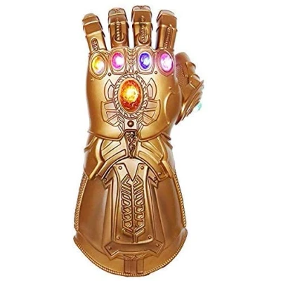 Afbeelding van UrMsun Iron Man Infinity Gauntlet voor kinderen met 2 reservebatterijen, Glove led kinderstenen