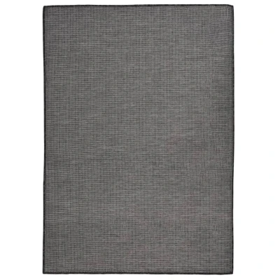 Afbeelding van Buitenkleed platgeweven 140x200 cm grijs
