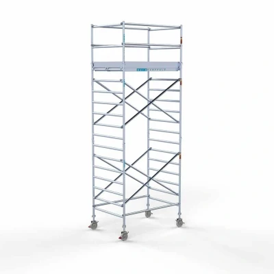 Afbeelding van Professionele rolsteiger 135x190x6.20m werkhoogte wooddeck