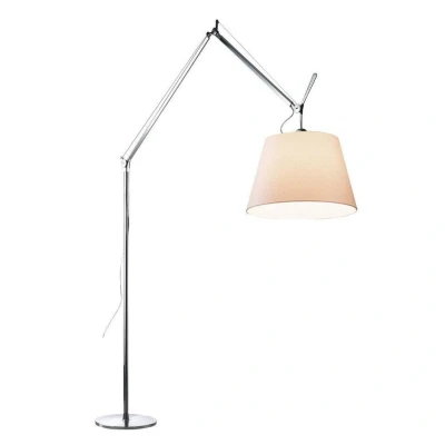 Afbeelding van Artemide Tolomeo Mega Terra Booglamp Retrofit Schakelaar Alu Perkament 42