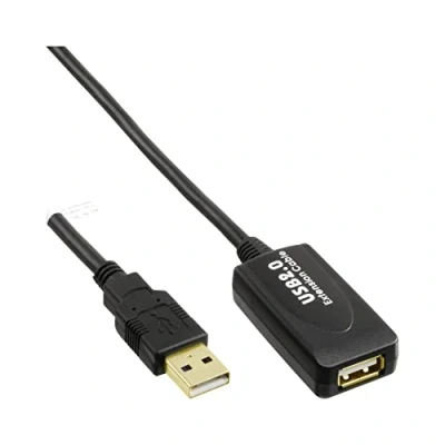 Afbeelding van InLine actieve USB naar verlengkabel USB2.0 tot 0,5A 10 meter