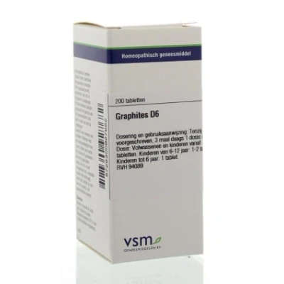Afbeelding van Vsm Graphites D6, 200 tabletten