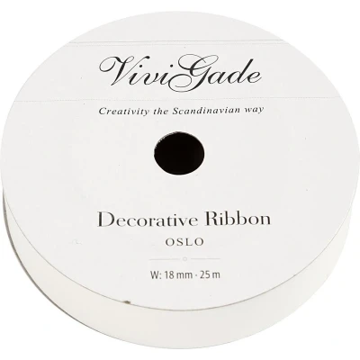 Afbeelding van Creativ Company Cadeaulint Mat Wit, 25m